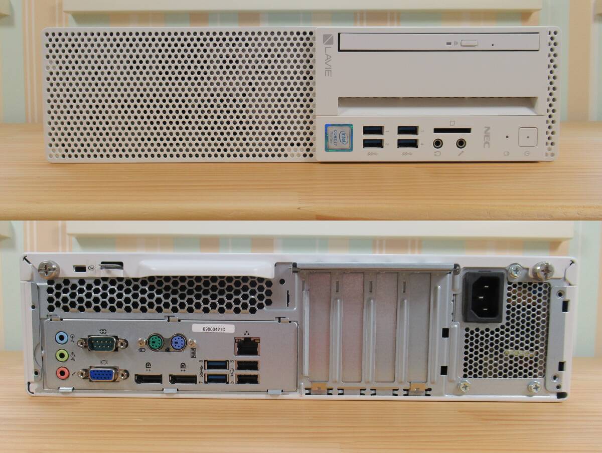 【美品】NEC LAVIE Direct DT i7-7700/ブルーレイ/RAM8GB/SSD256GB(PCIe)/HDD1TBの画像4