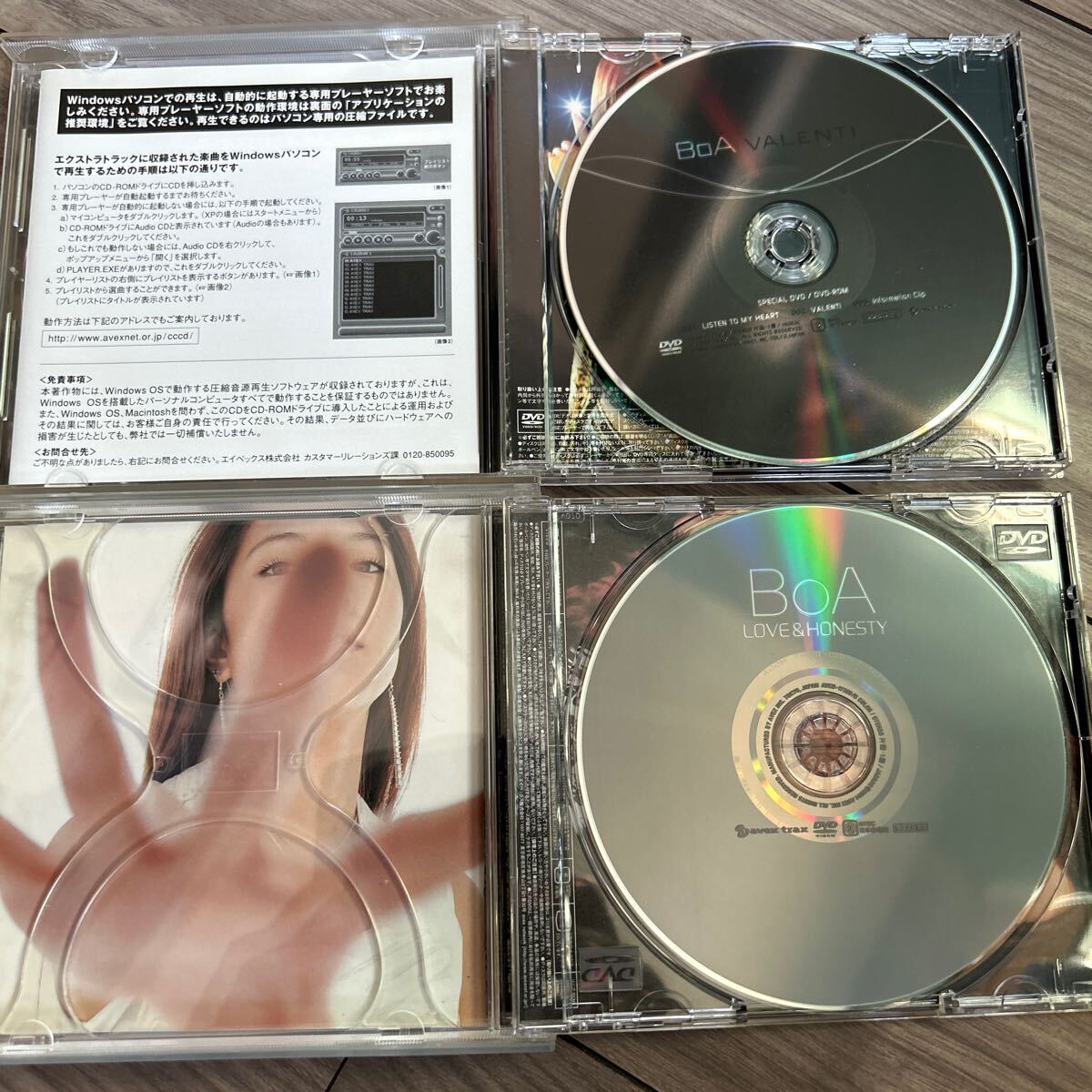 BoA ボア CD + DVD 「VALENTI」「LOVE&HONESTY」アルバム 2枚 まとめ 韓国 帯付 希少の画像4