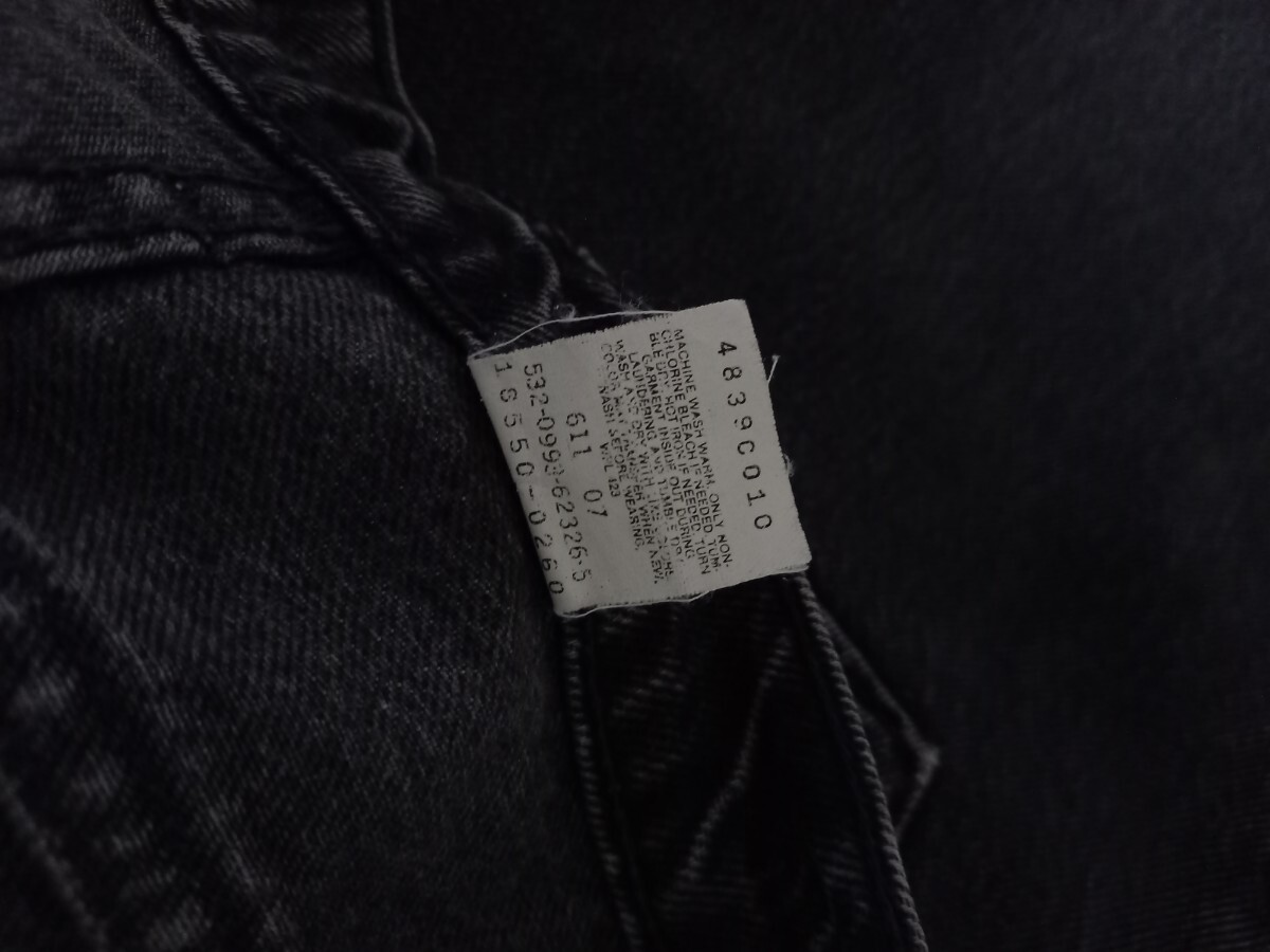  superior article .. black 80s~90s USA made Levi\'s Levi's 550 black Denim Vintage original jeans sizeW33 corresponding 606 517 501 505