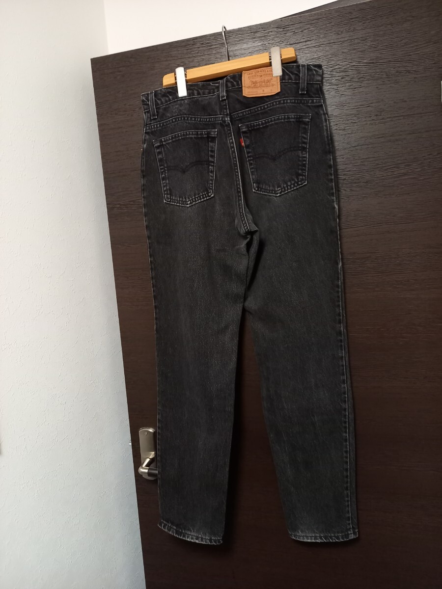  superior article .. black 80s~90s USA made Levi\'s Levi's 550 black Denim Vintage original jeans sizeW33 corresponding 606 517 501 505