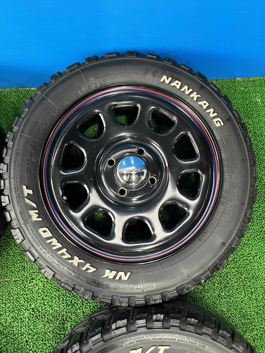 165/65R14 ナンカン ４×４WD M/T ホイール ４本セット (^▽^)/ （デイトナ ？ サイズ不明 ！ ）の画像4