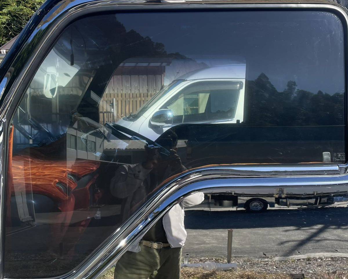 あと1枚限定 全面青紺ぼかしフィルム ぼかしガラス ぼかしフィルム カスタムカー バン ハイソ 旧車 ドレスアップカーの画像3