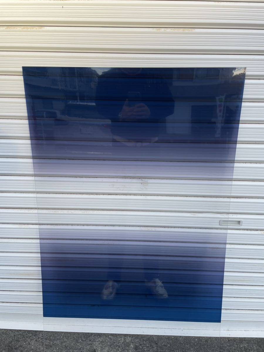 あと1枚限定 全面青紺ぼかしフィルム ぼかしガラス ぼかしフィルム カスタムカー バン ハイソ 旧車 ドレスアップカーの画像1