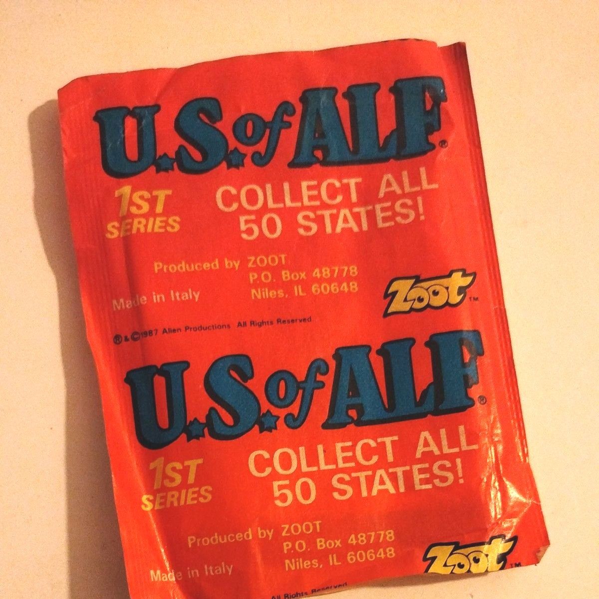 希少 5枚セット アルフ ヴィンテージ カード 1987 US of ALF zoot ビンテージ レトロ アメコミ