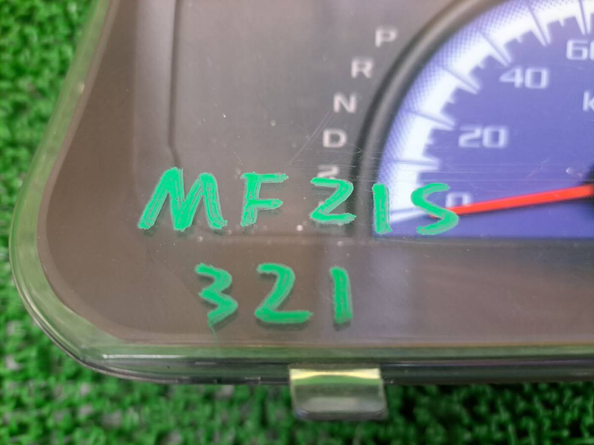 321　MRワゴン　MF21S　モコ　MG21S　純正　スピードメーター　スピードメーターパネル　速度計　走行不明_画像2