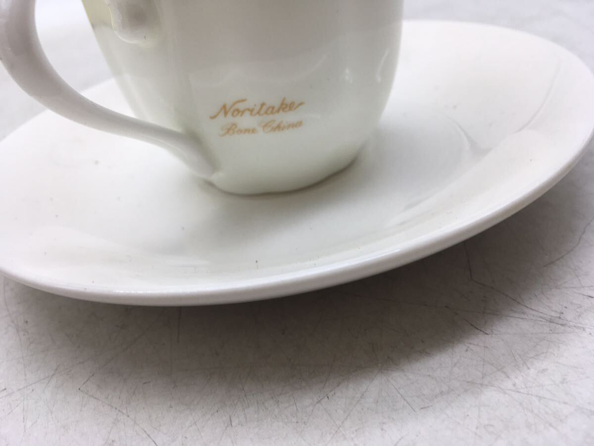 【1円スタート】Noritake ノリタケ カップ＆ソーサー ６客揃 コレクション 和食器 保管品 白色 シンプル 陶器 DM0401L_画像4