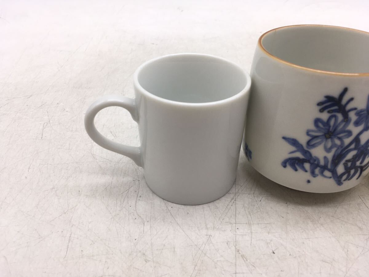 【1円スタート】湯呑み まとめて ５客揃 香蘭社 菊峰 陶器 コレクション 保管品 家庭用 来客 カップ コップ DM0404Lの画像3