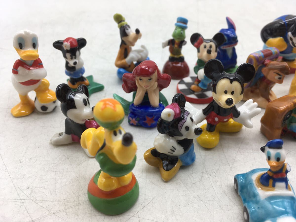 [1 jpy start ]Disney glass miniature figure large amount together character collection damage have Mickey Minnie DM0415L
