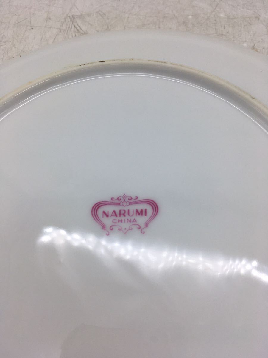 【1円スタート】NARUMI CHINA 大皿 花柄 コレクション 食器 趣味 保管品 平皿 白皿 盛皿 シンプル ピンク花 洋食 DM0422Lの画像5