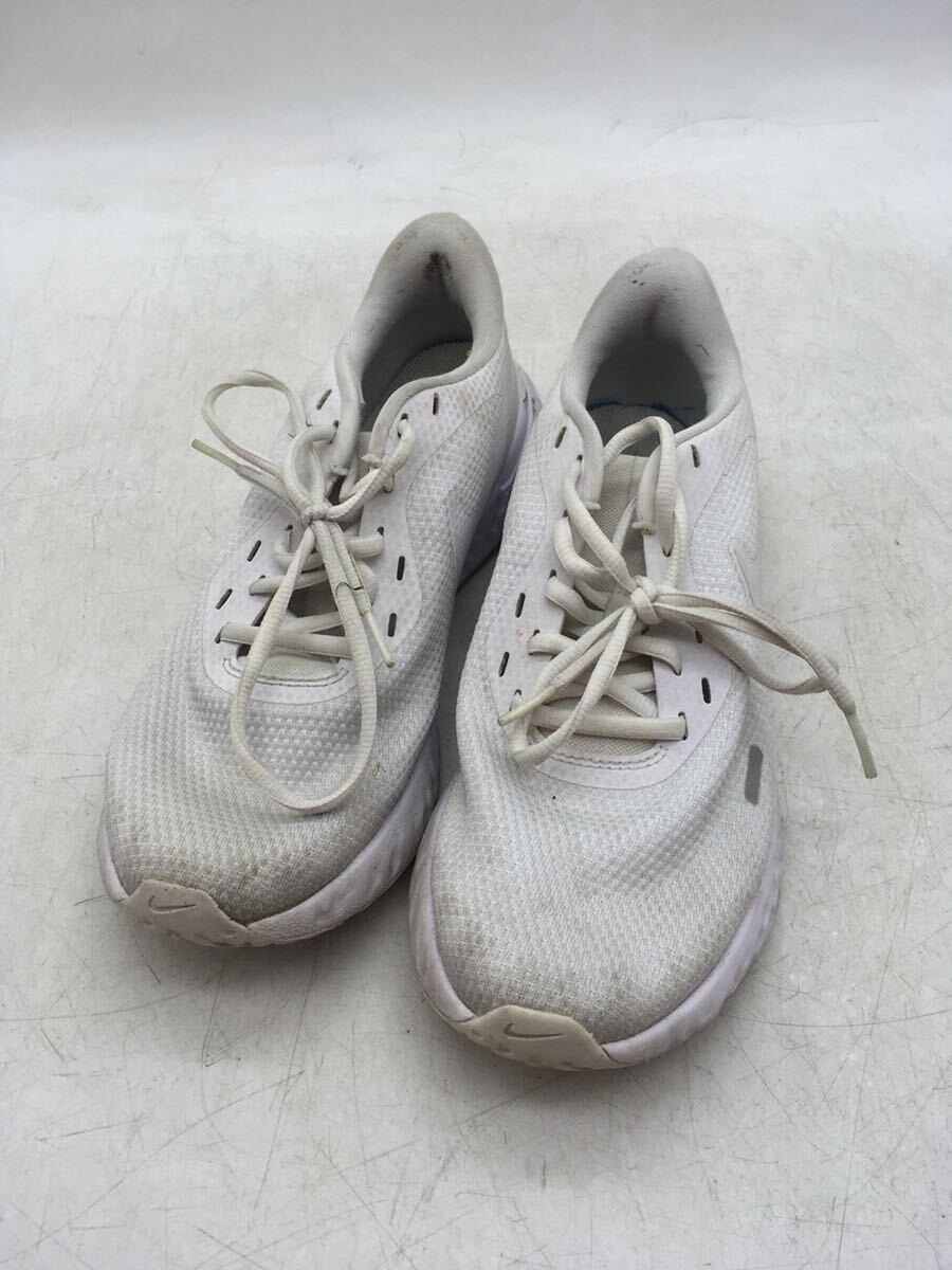 【1円スタート】Nike スニーカー RUNNING ホワイト 25cm BQ3207 男女 ナイキ 中古 カジュアル 保管品 紐靴 DM0430L_画像1