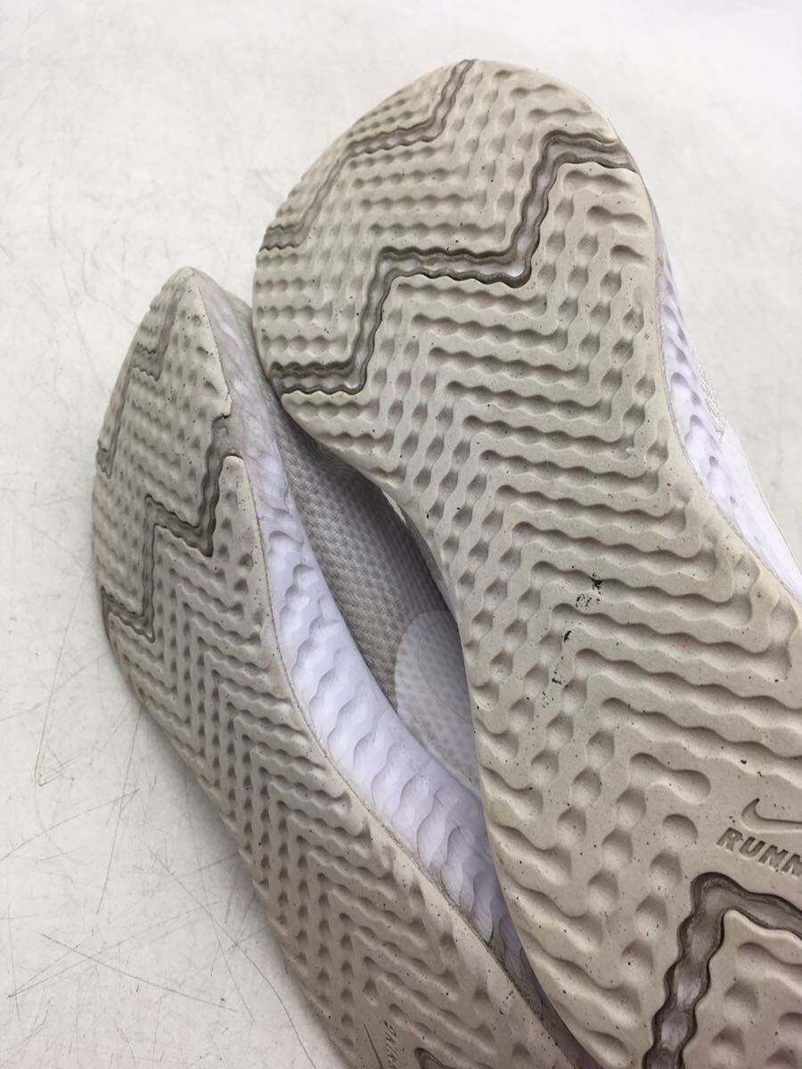 【1円スタート】Nike スニーカー RUNNING ホワイト 25cm BQ3207 男女 ナイキ 中古 カジュアル 保管品 紐靴 DM0430L_画像5