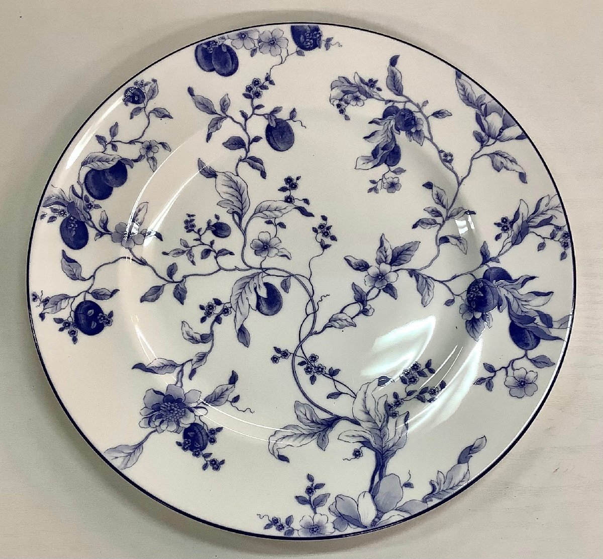 Wedgwood　ウエッジウッド　Blue Plum ブループラム　Sweet Plum スウィートプラム　プレート　2枚　中古　札幌発_画像3