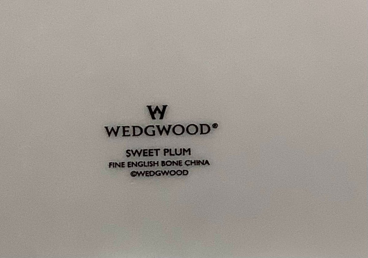 Wedgwood　ウエッジウッド　Blue Plum ブループラム　Sweet Plum スウィートプラム　プレート　2枚　中古　札幌発_画像8