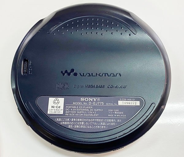 #CD Walkman # SONY D-EJ775 дистанционный пульт слуховай аппарат приложен электризация * рабочее состояние подтверждено б/у товар Sapporo departure retro Sony 