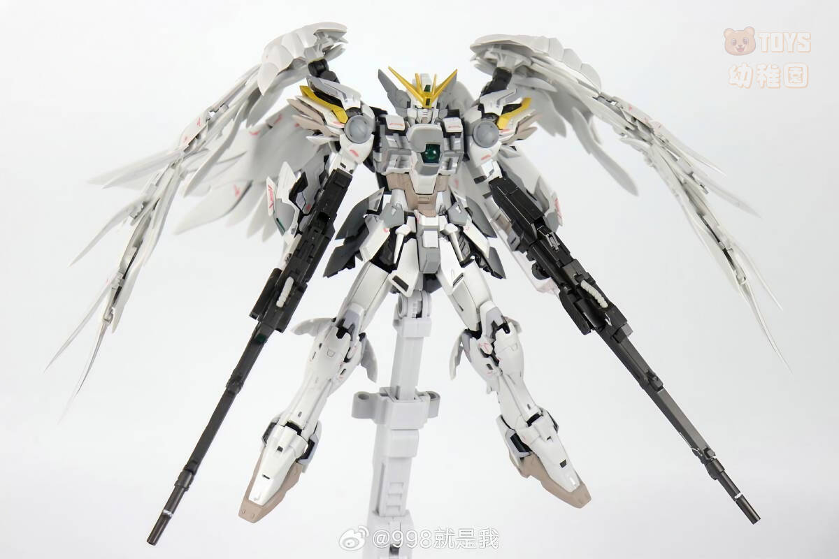 【DABAN MODEL】1/100 MG ウイングガンダム スノーホワイトプレリュード 白雪姫 FIX様式 8827 再販 プラモデル 未組立 新品 未使用_画像3