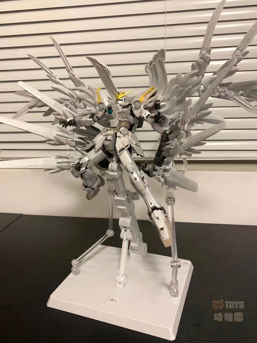 【DABAN MODEL】1/100 MG ウイングガンダム スノーホワイトプレリュード 白雪姫 FIX様式 8827 再販 プラモデル 未組立 新品 未使用_画像7