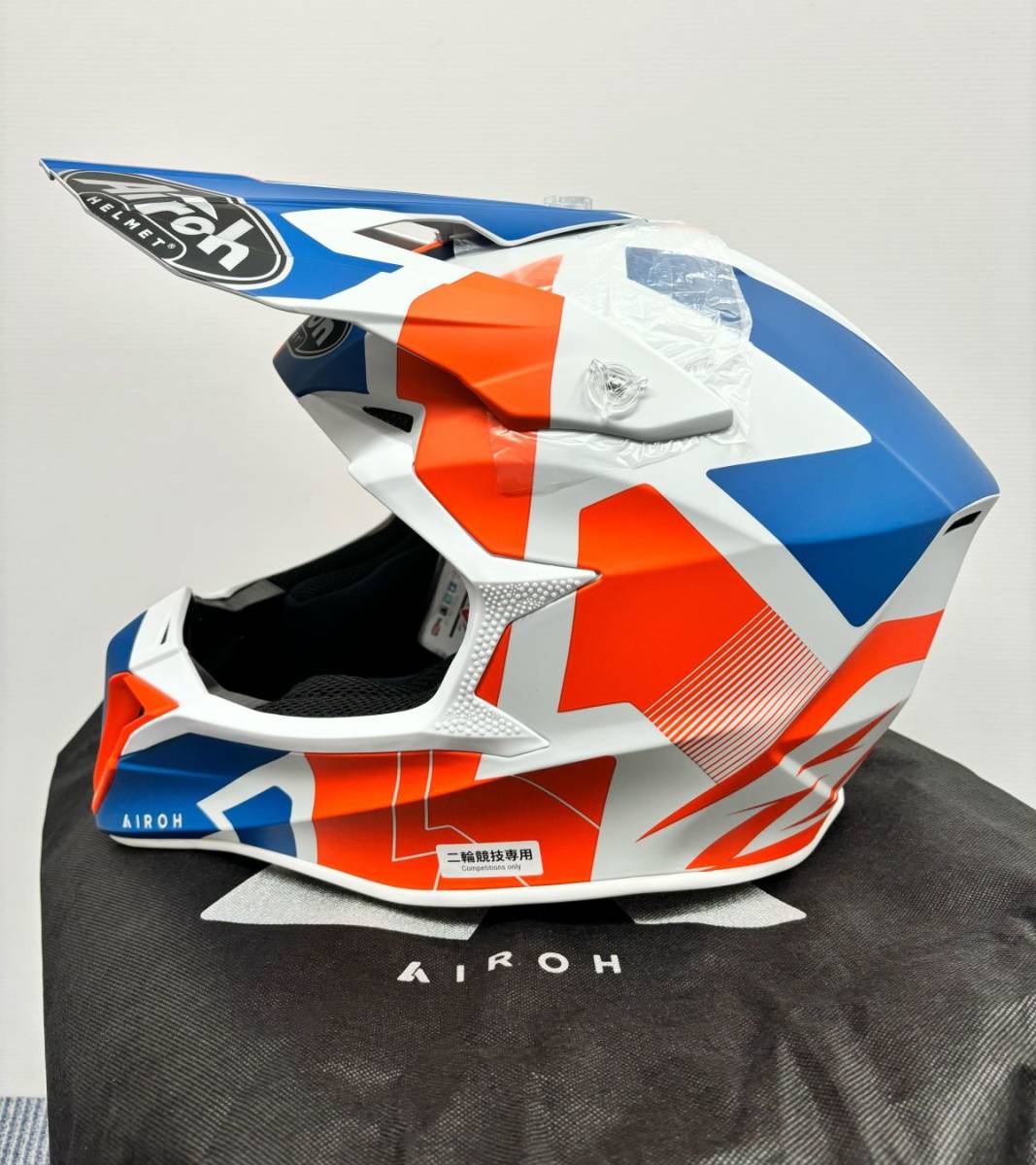 新品 Airoh アイロー オフロードヘルメット Wraap Raze オレンジマット サイズ XL 送料込22,000円 AIHWRRAORXL_画像3
