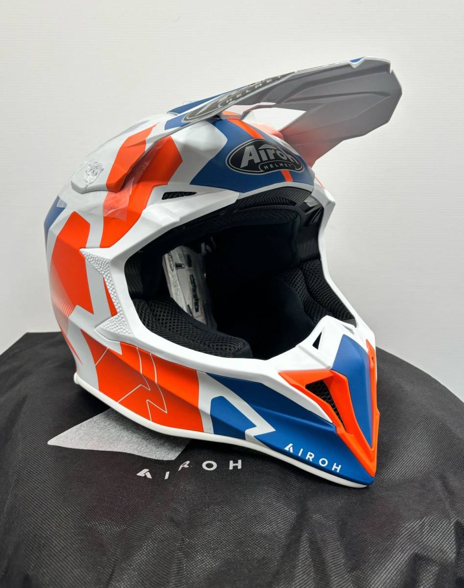 新品 Airoh アイロー オフロードヘルメット Wraap Raze オレンジマット サイズ XL 送料込22,000円 AIHWRRAORXL_画像1