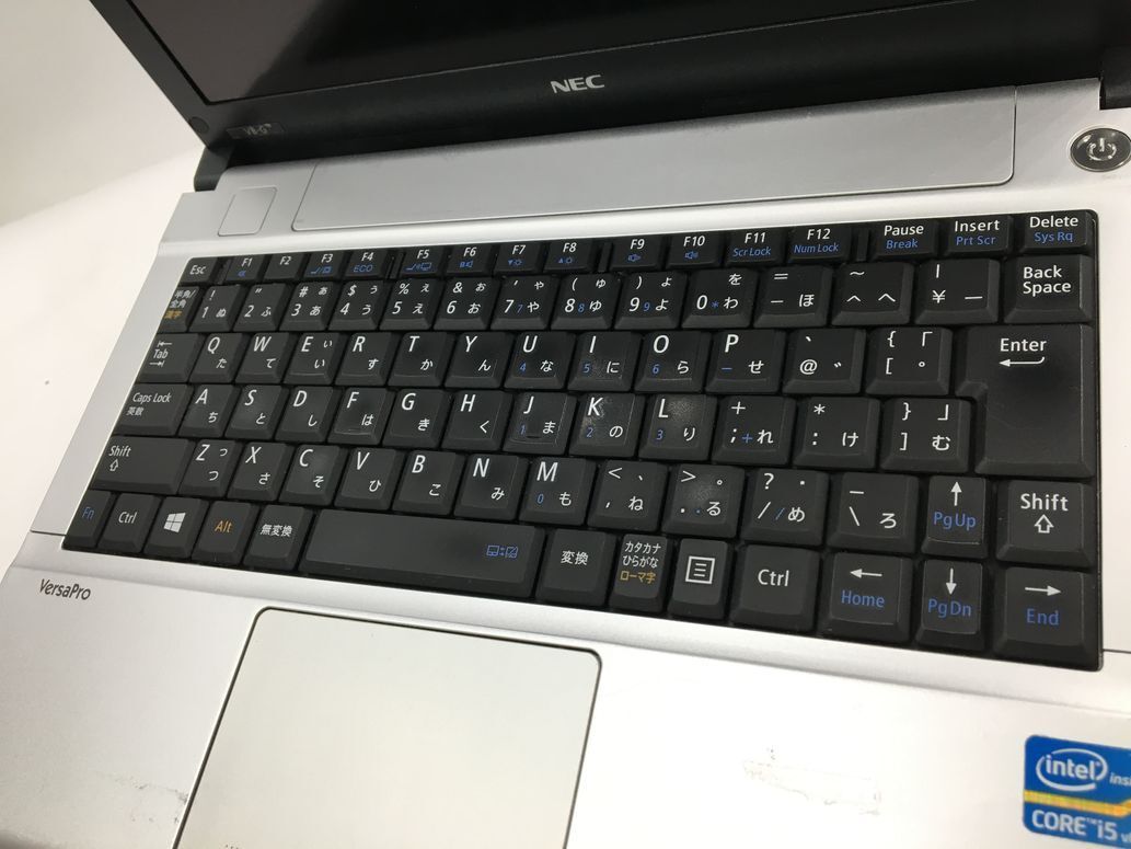 NEC/ノート/HDD 320GB/第3世代Core i5/メモリ4GB/WEBカメラ無/OS無-240312000849605_キーボード接写１