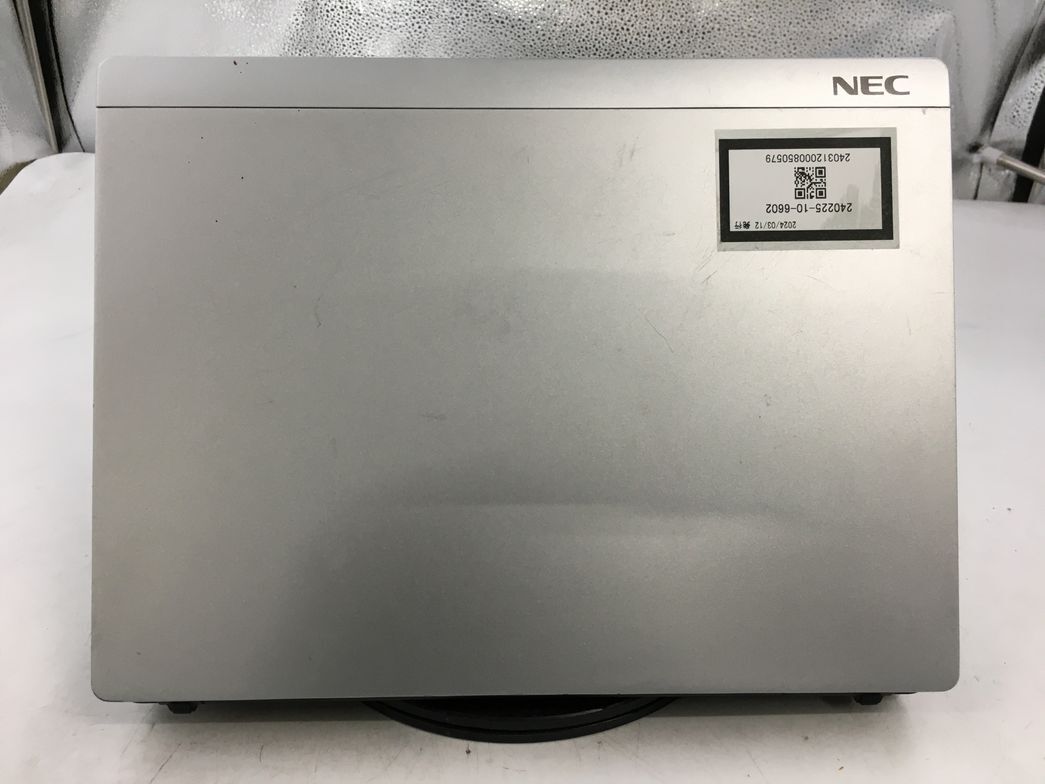 NEC/ノート/HDD 250GB/第2世代Core i7/メモリ4GB/WEBカメラ無/OS無-240312000850579_天板　M