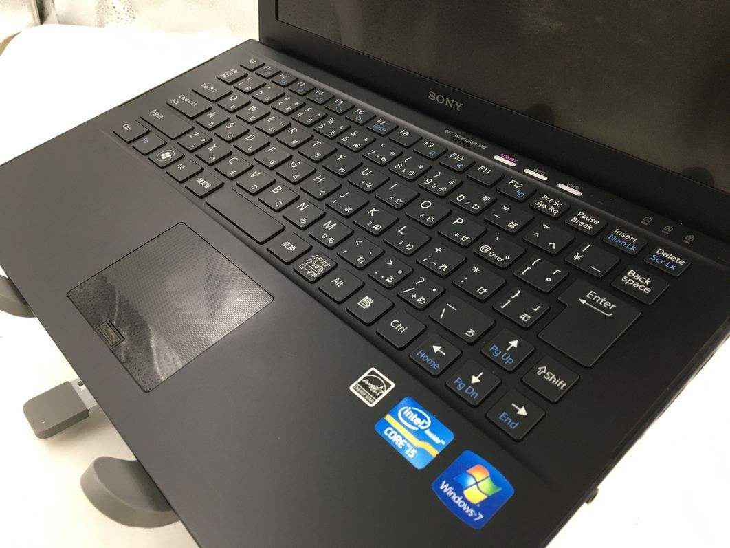 SONY/ノート/SSD 64GB/SSD 64GB/第2世代Core i5/メモリ2GB/2GB/WEBカメラ有/OS無-240411000916688_キーボード接写１