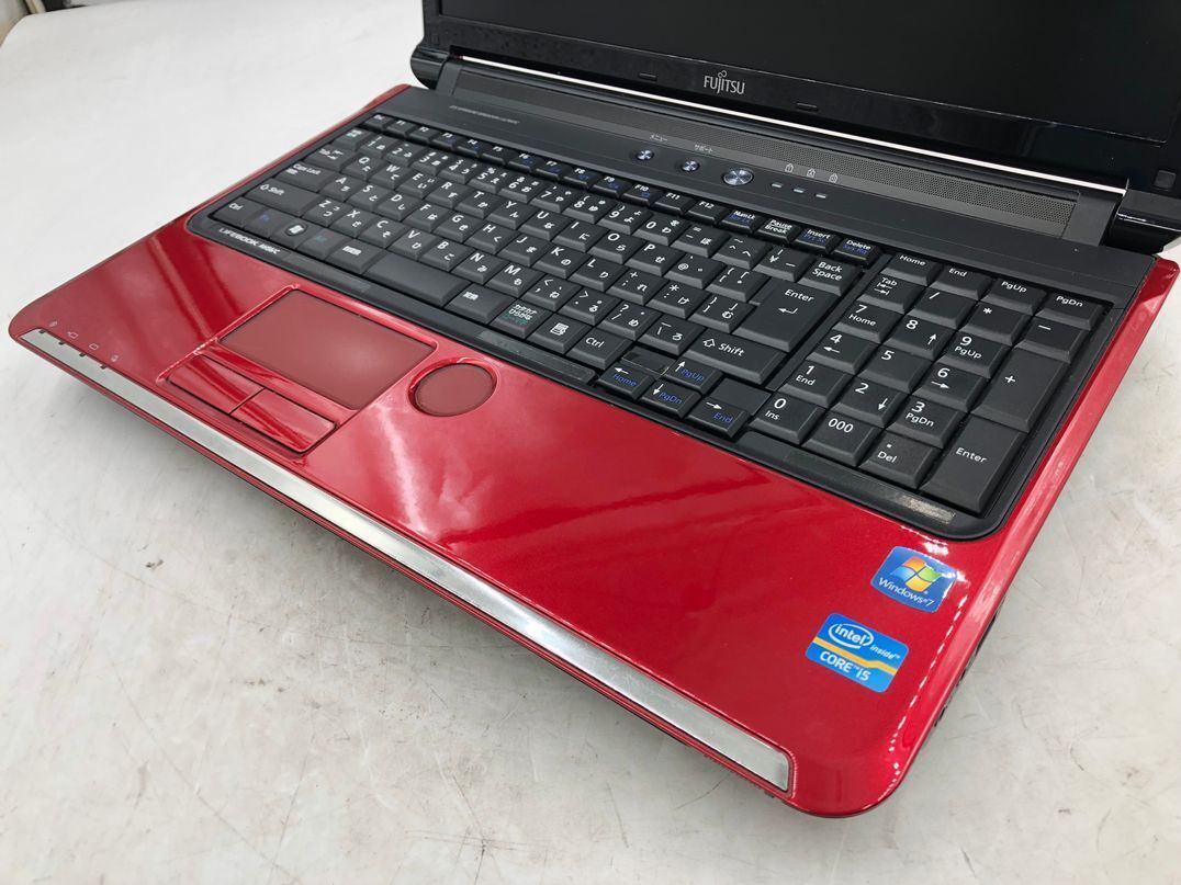 FUJITSU/ノート/HDD 640GB/第2世代Core i5/メモリ4GB/4GB/WEBカメラ有/OS無-240417000927787_キーボード接写１