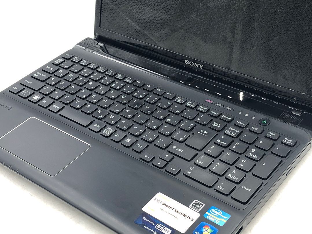 SONY/ノート/HDD 750GB/第3世代Core i7/メモリ4GB/4GB/WEBカメラ有/OS無-240408000907083の画像6