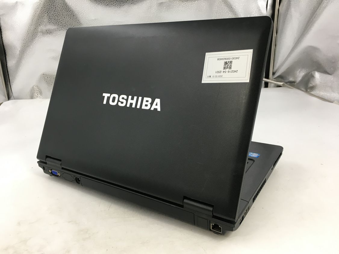 TOSHIBA/ノート/HDD 320GB/第3世代Core i3/メモリ4GB/WEBカメラ無/OS無-240301000829608_天板　M