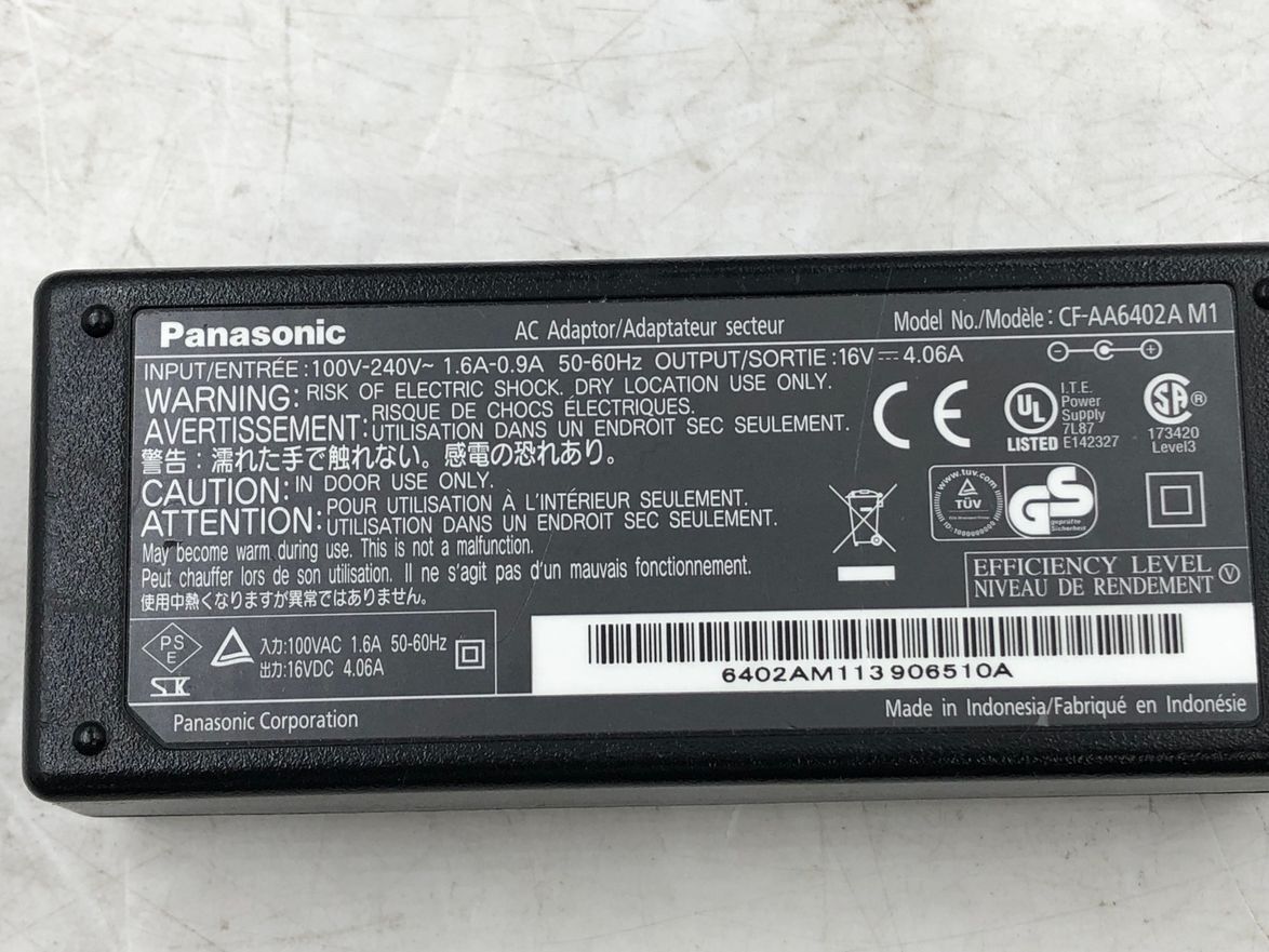 PANASONIC/ノート/SSD 128GB/第2世代Core i5/メモリ4GB/WEBカメラ無/OS無-240404000900326_付属品 1