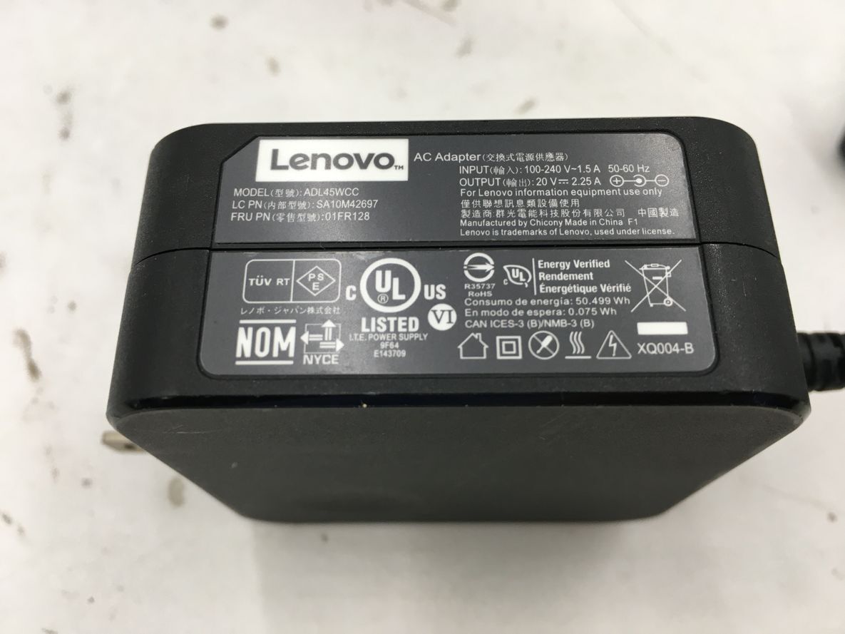 LENOVO/ノート/SSD 256GB/第7世代Core i5/メモリ4GB/4GB/WEBカメラ有/OS無/Intel Corporation HD Graphics 620 32MB-240410000911625_付属品 1