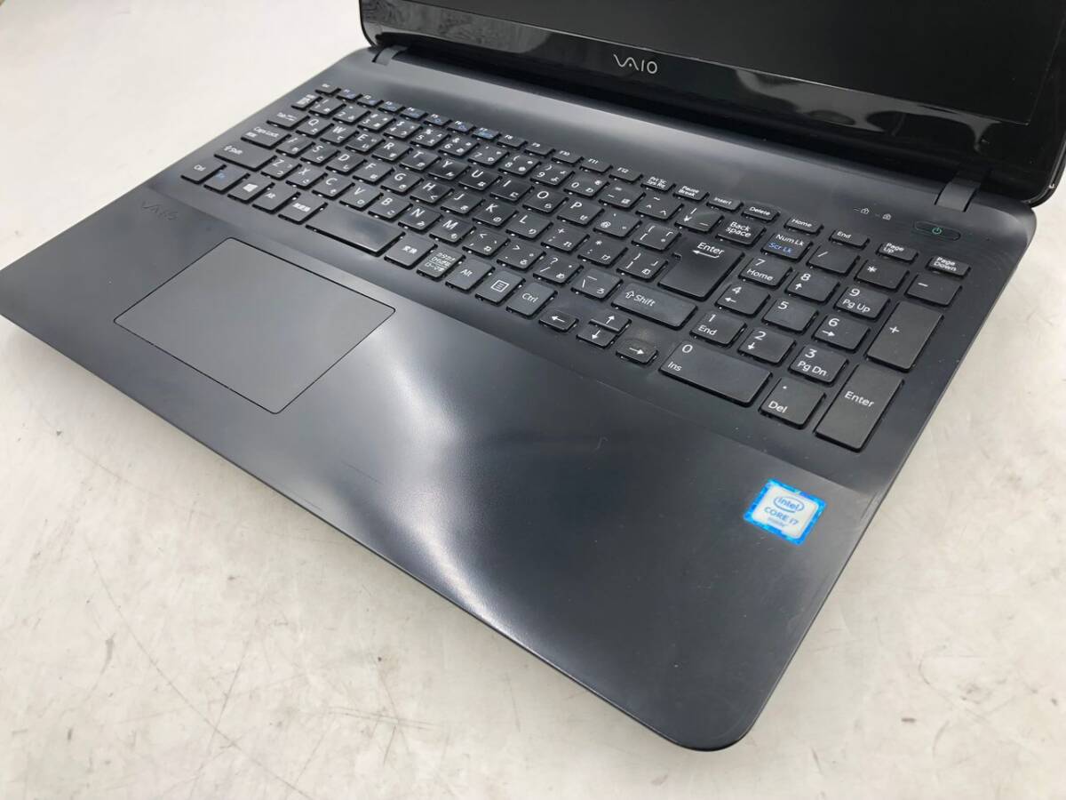 VAIO/ノート/SSD 128GB/第6世代Core i7/メモリ8GB/8GB/WEBカメラ有/OS無/Intel Corporation HD Graphics 530 32MB-240313000852610_キーボード接写１