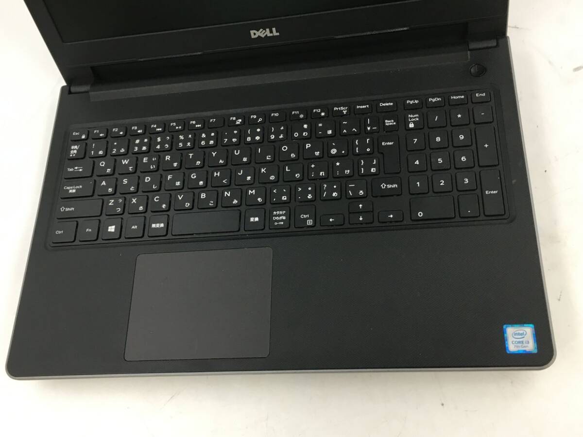 DELL/ノート/SSD 128GB/第7世代Core i3/メモリ4GB/WEBカメラ有/OS無/Intel Corporation HD Graphics 620 64MB-240222000813502_キーボード接写１