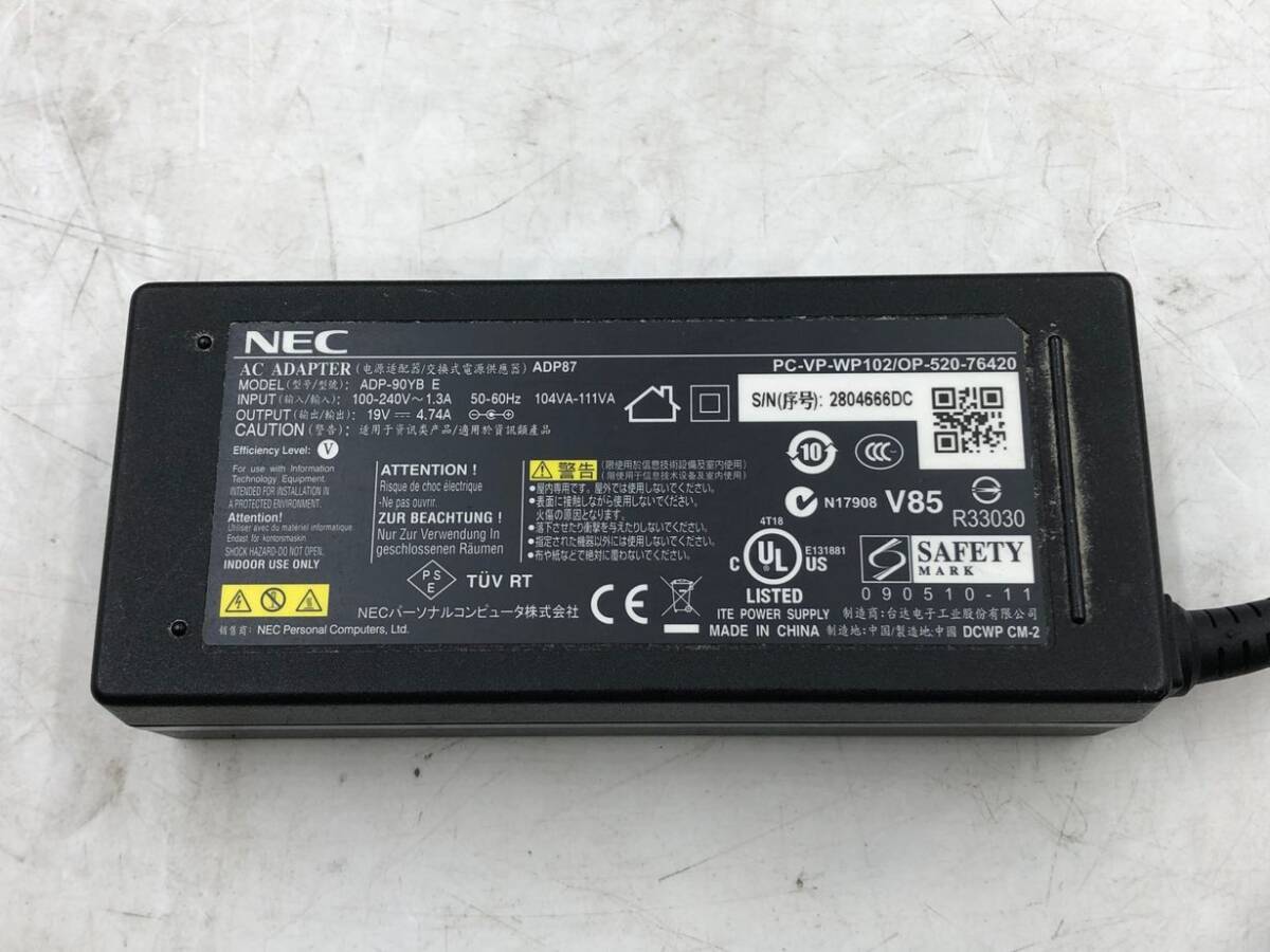 NEC/ノート/SSD 32GB/HDD 1000GB/第3世代Core i7/メモリ4GB/4GB/WEBカメラ有/OS無-240406000904936の画像5