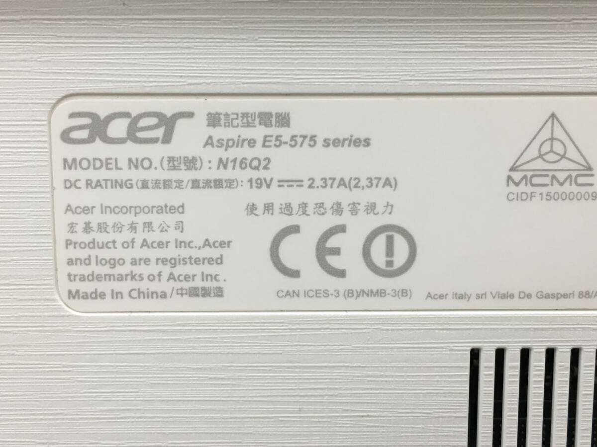 Acer/ノート/HDD 1000GB/第6世代Core i5/メモリ4GB/WEBカメラ有/OS無-240416000924976_メーカー名