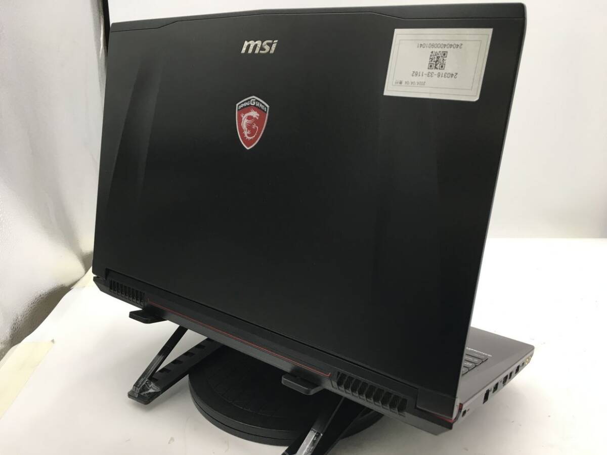 MSI/ノート/SSD 128GB/第6世代Core i7/メモリ8GB/WEBカメラ無/OS無/NVIDIA Corporation GM107M [GeForce GTX 960M] 2GB-240404000901041_天板　M