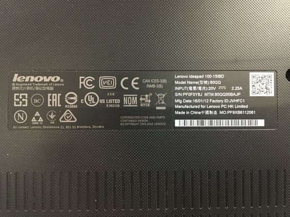 LENOVO/ノート/HDD 500GB/第5世代Core i3/メモリ4GB/WEBカメラ有/OS無/Intel Corporation HD Graphics 5500 32MB-240326000878786の画像7