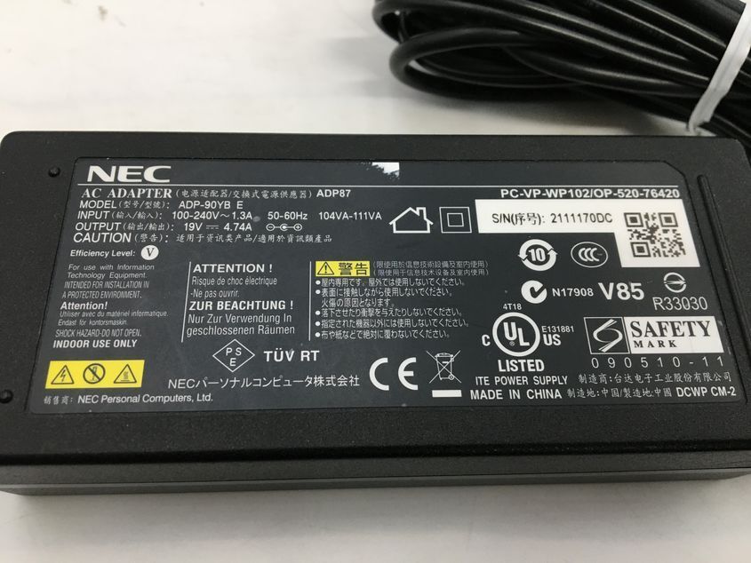 NEC/ノート/HDD 320GB/第2世代Core i5/メモリ4GB/4GB/WEBカメラ無/OS無-240410000910954の画像5