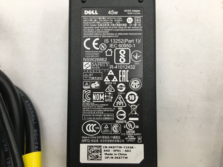 DELL/ノート/HDD 500GB/第5世代Core i3/メモリ4GB/WEBカメラ有/OS無/Intel Corporation HD Graphics 5500 32MB-240217000805335_付属品 1