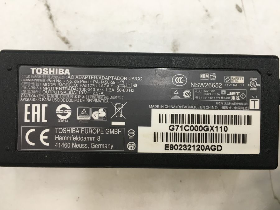 TOSHIBA/ノート/HDD 1000GB/第4世代Core i5/メモリ8GB/WEBカメラ有/OS無-240412000918028_付属品 1