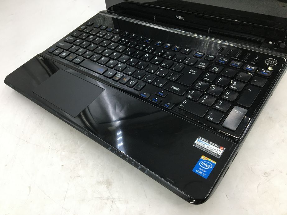 NEC/ノート/HDD 1000GB/第4世代Core i7/メモリ8GB/WEBカメラ有/OS無-240306000839055_キーボード接写１