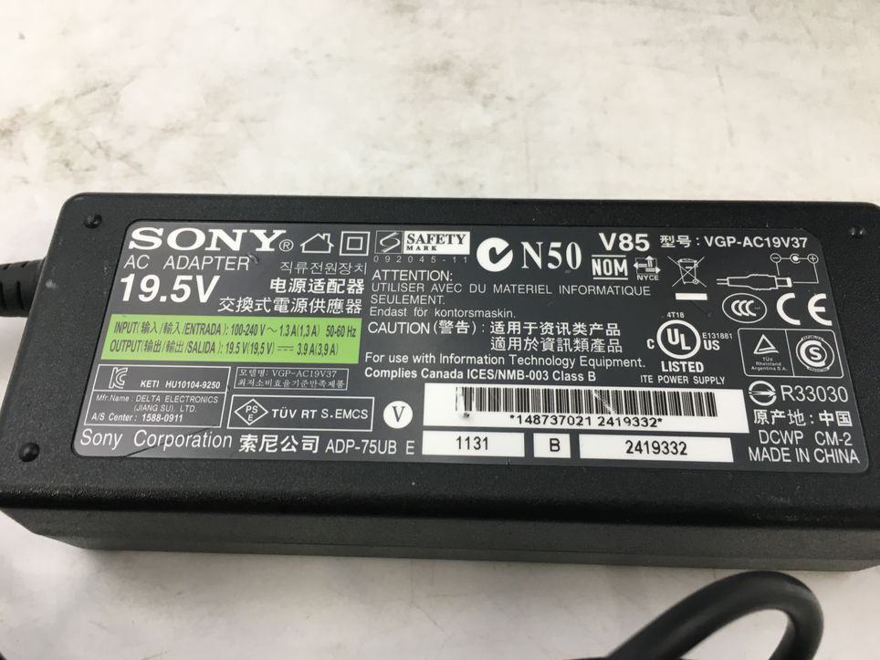 SONY/ノート/HDD 640GB/第2世代Core i5/メモリ4GB/WEBカメラ有/OS無-240405000902077の画像5