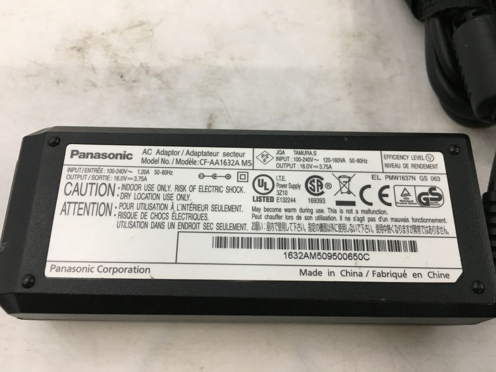 PANASONIC/ノート/SSD 256GB/第3世代Core i5/メモリ4GB/8GB/WEBカメラ有/OS無-240405000904505_付属品 1