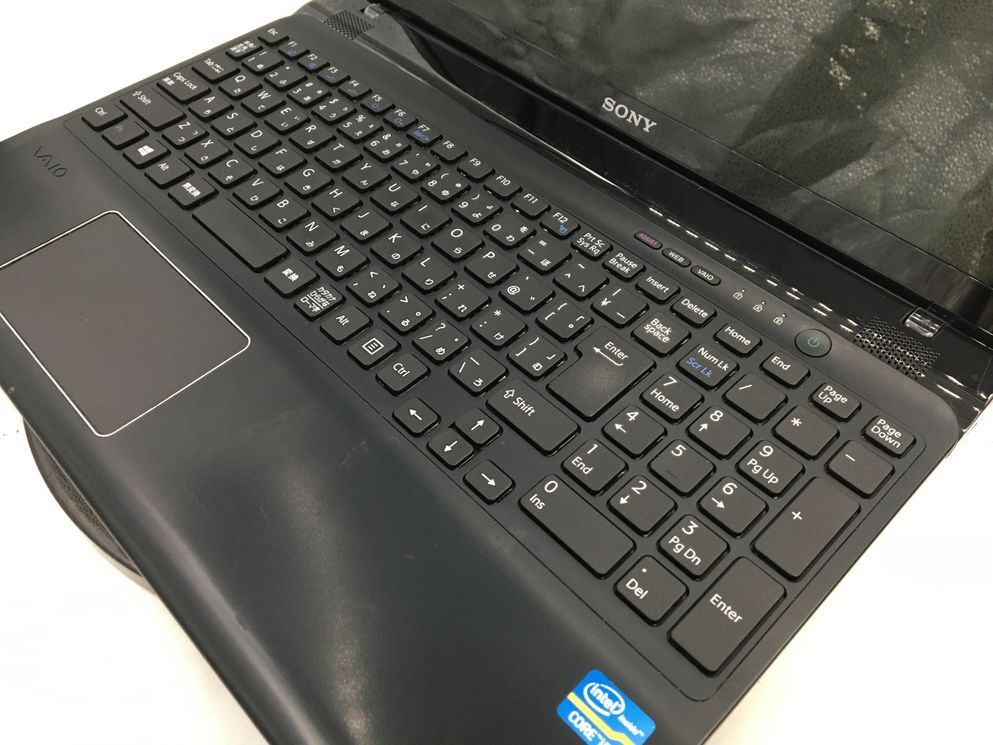 SONY/ノート/HDD 320GB/第3世代Core i5/メモリ4GB/WEBカメラ有/OS無-240405000904044_キーボード接写１