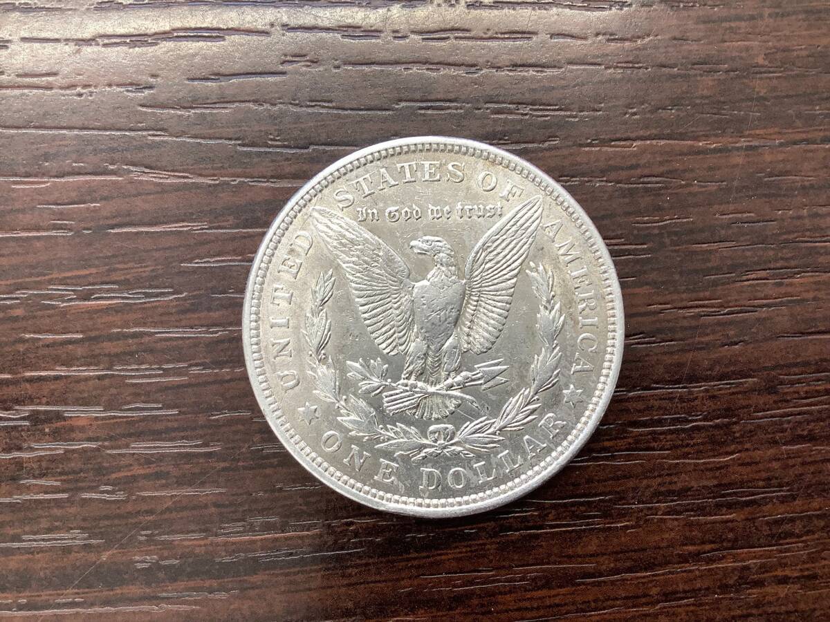 #12965 1921年 1ドル銀貨 モルガンダラー アメリカコイン  外国コイン アンティーク 重さ約26.6ｇ 直径約37.95mm 比重10.17SGの画像2