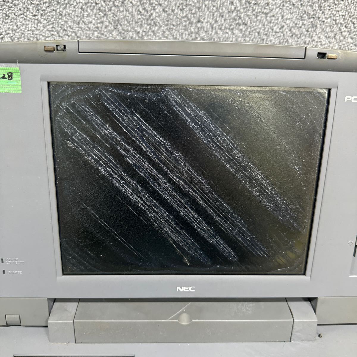 PCN98-1628 super-discount PC98 notebook NEC PC-9821Ne electrification un- possible Junk including in a package possibility 