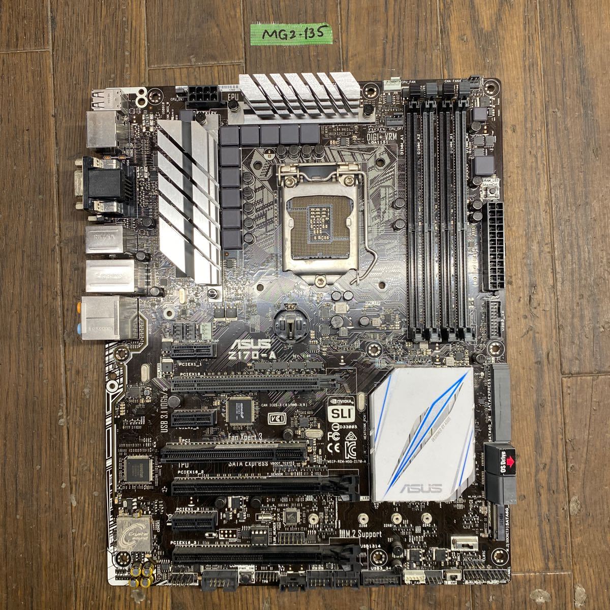 MG2-135 激安 マザーボード ASUS Z170-A LGA1151 通電確認済み ジャンクの画像1