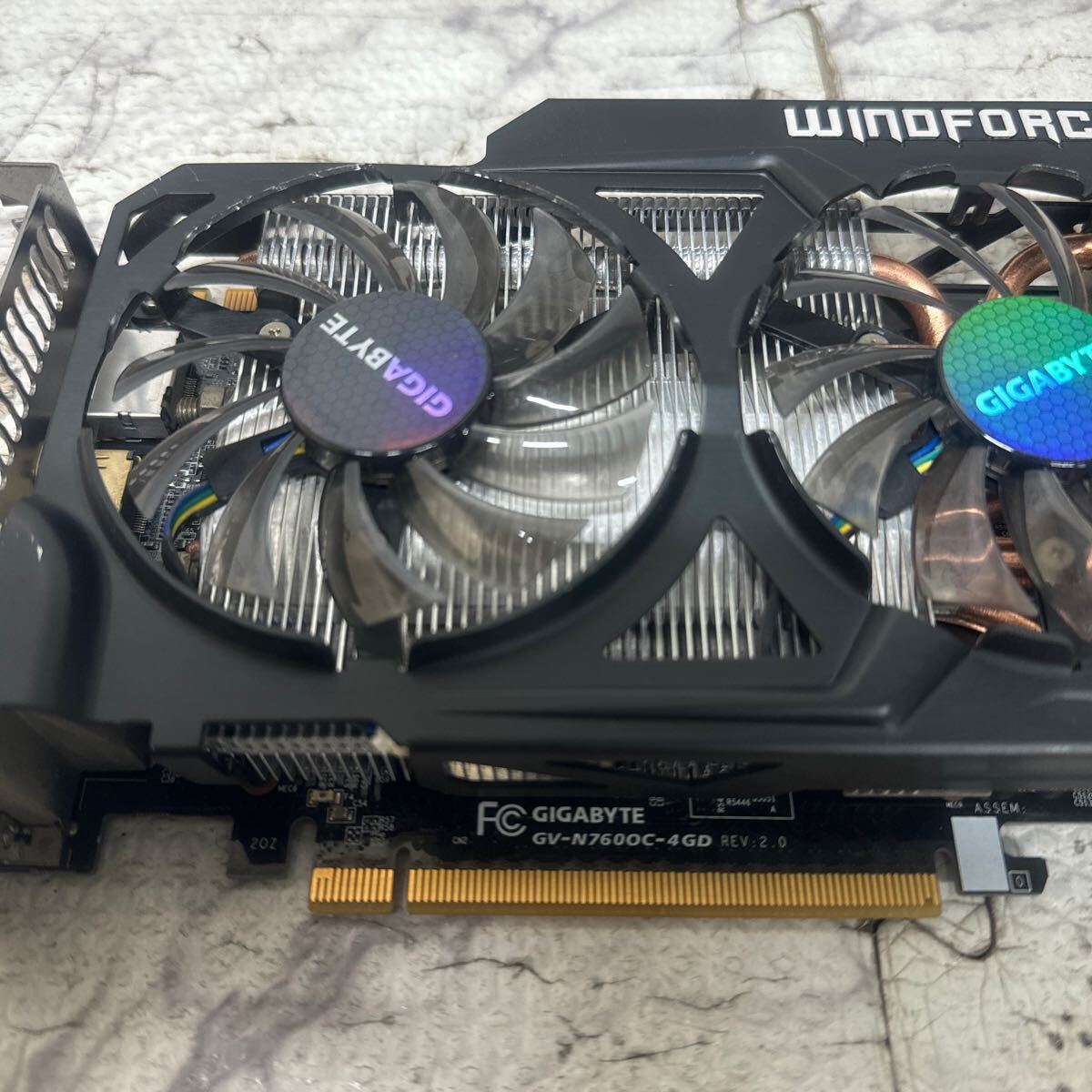 GK 激安 GB-4 グラフィックボード GIGABYTE Geforce GTX760 4GB GDDR5 [GV-N760OC-4GD] 認識.画像出力のみ確認 中古品 同梱可能の画像7