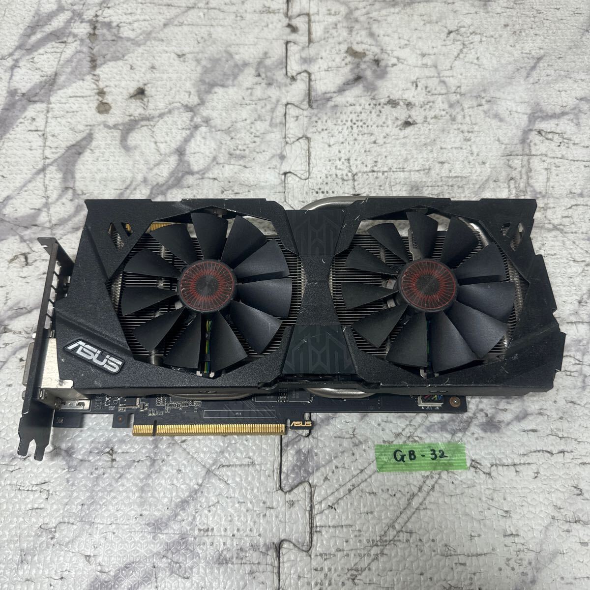 GK 激安 GB-32 グラフィックボード ASUS Geforce GTX970 4GB [STRIX-GTX970-DC2OC-4GD5] 認識.画像出力のみ確認 中古品 同梱可能の画像1