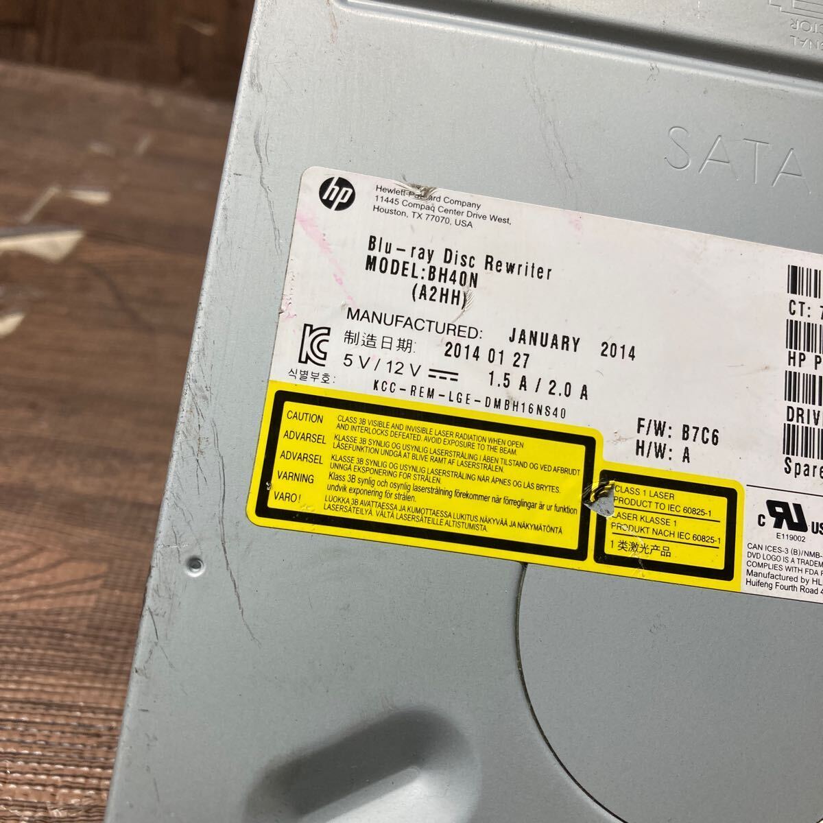 GK супер-скидка DV-295 Blu-ray Drive DVD настольный HP BH40N (A2HH) 2014 год производства BDXL соответствует модель Blu-ray,DVD воспроизведение подтверждено б/у товар 