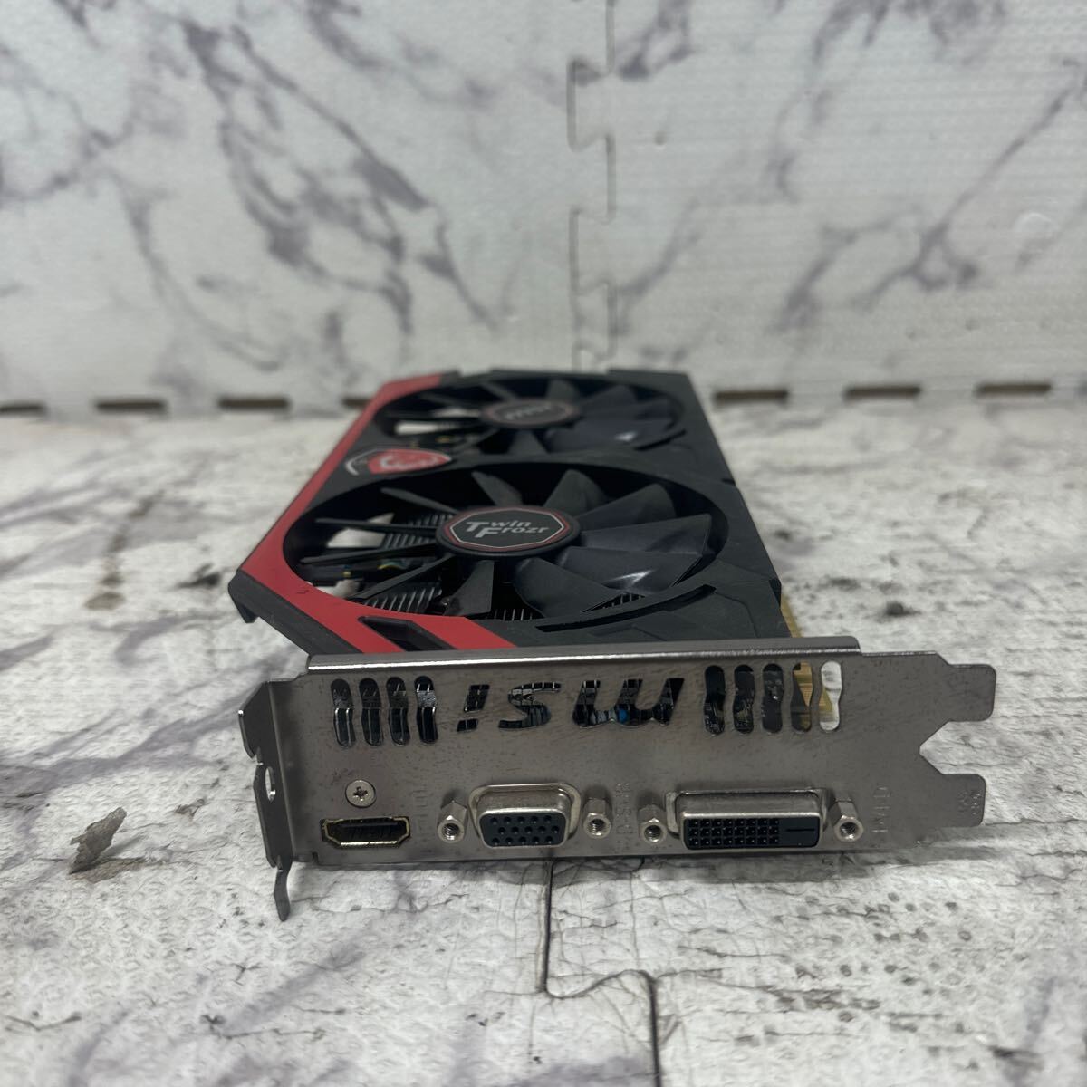 GK 激安 GB-54 グラフィックボード msi NVIDIA Geforce GTX750Ti GDDR5 2GB [N750Ti TF 2GD5/OC] 認識.画像出力のみ確認 中古品 同梱可能_画像4